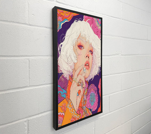 Orange Floral Gaze