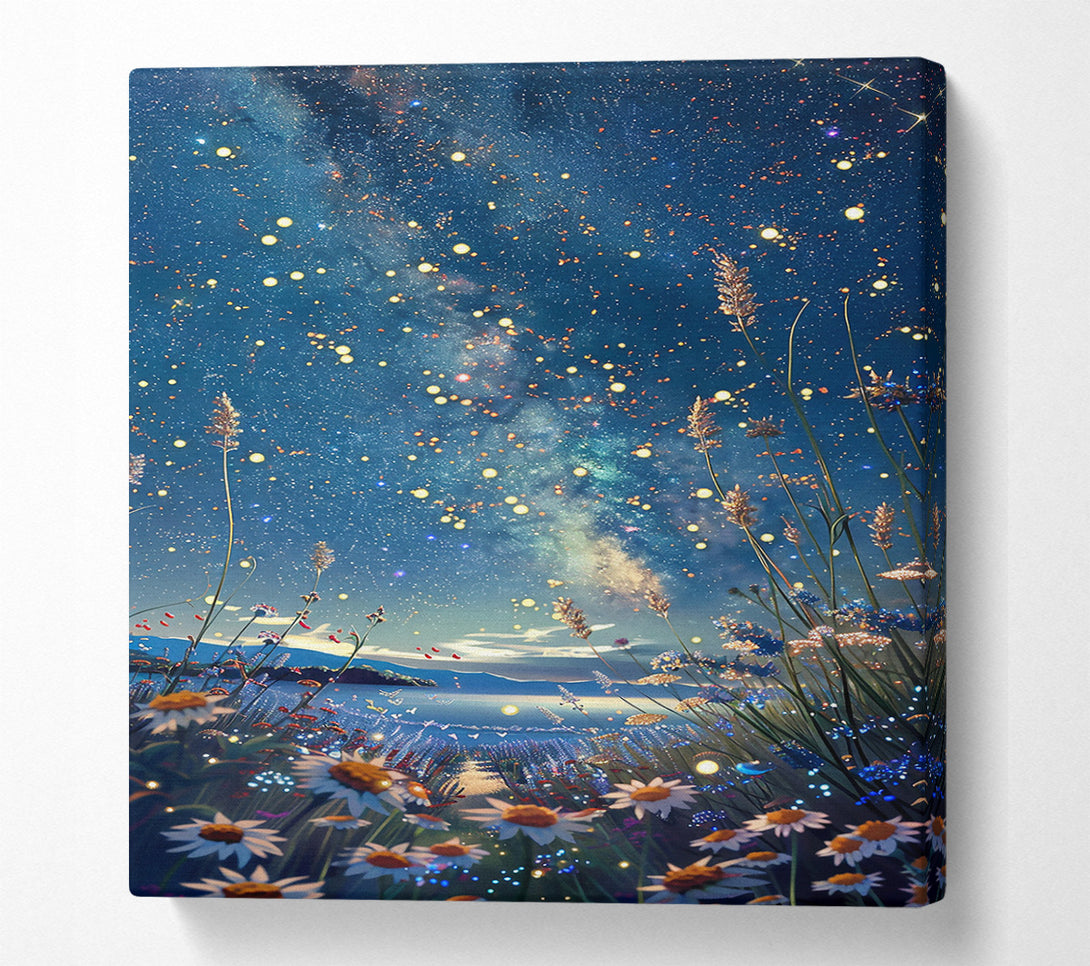  A Canvas Print of Blue Night Dreamscape Canvas Wall Art