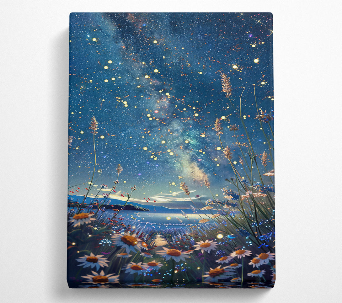  A Canvas Print of Blue Night Dreamscape Canvas Wall Art
