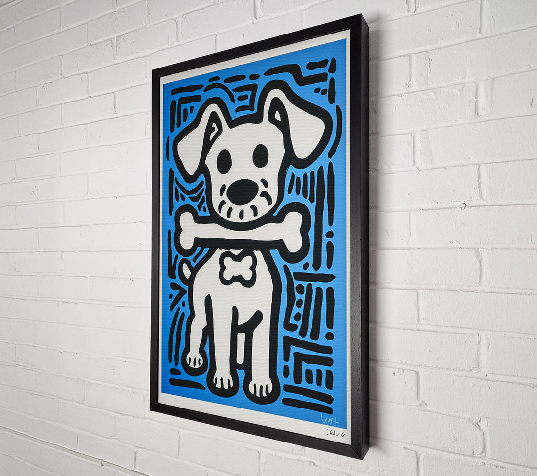  A Canvas Print of Blue Dog Bone Dream Canvas Wall Art