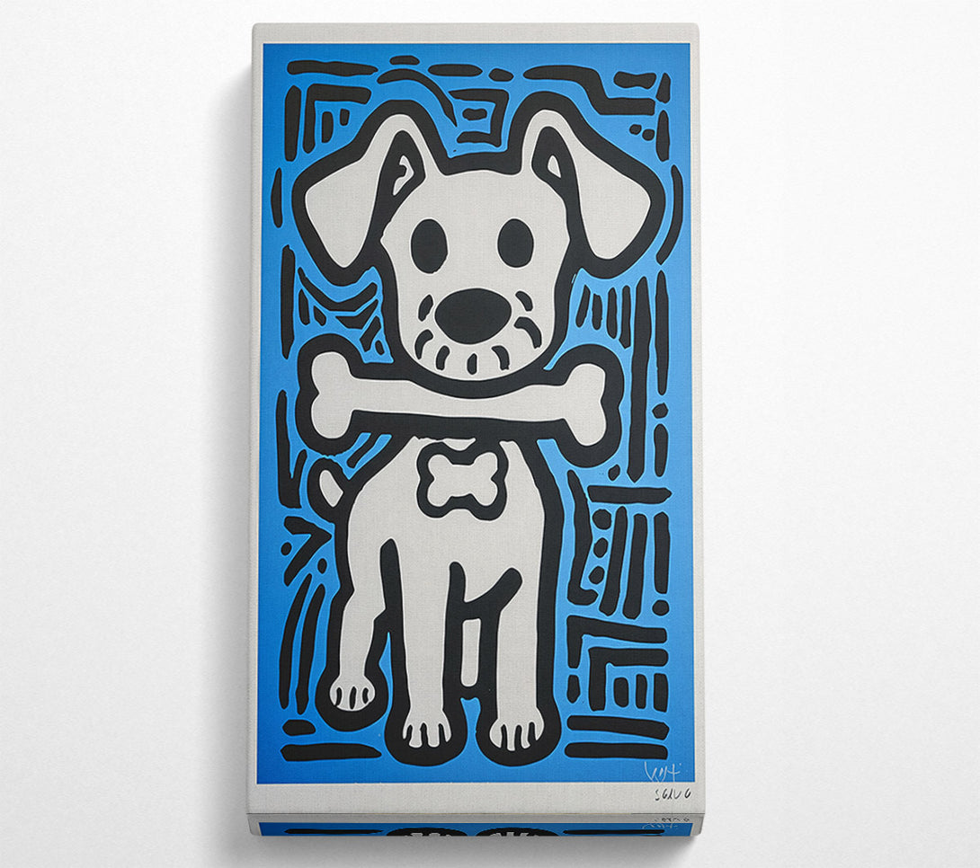  A Canvas Print of Blue Dog Bone Dream Canvas Wall Art