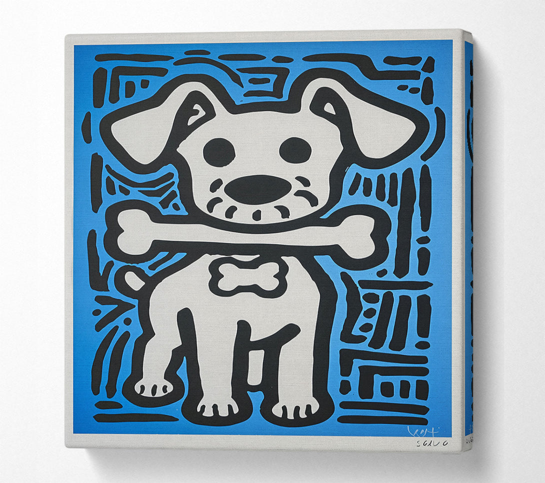  A Canvas Print of Blue Dog Bone Dream Canvas Wall Art