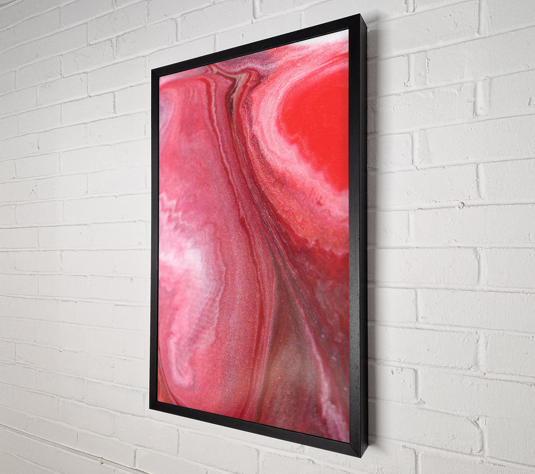 A Canvas Print of Crimson Abstract Flow Canvas Wall Art
