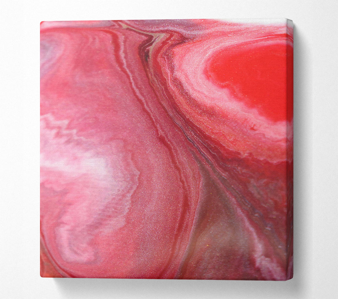  A Canvas Print of Crimson Abstract Flow Canvas Wall Art