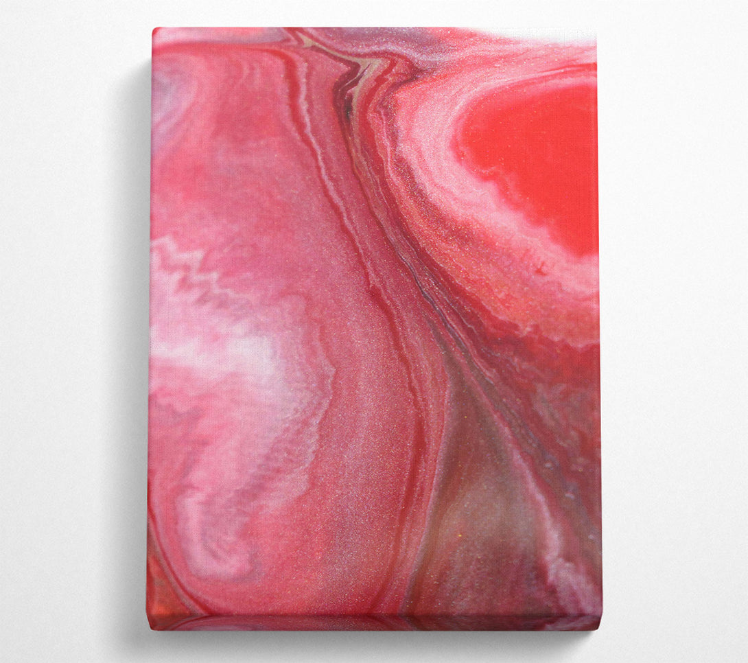  A Canvas Print of Crimson Abstract Flow Canvas Wall Art