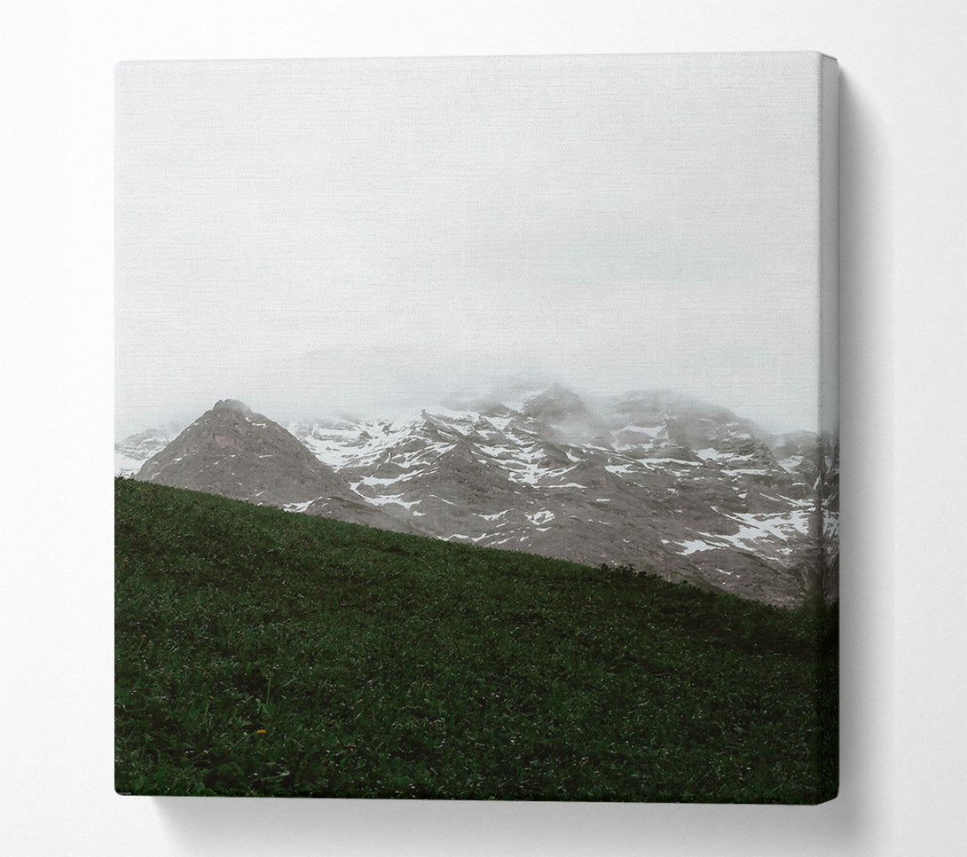  A Canvas Print of Emerald Mountain Mist Canvas Wall Art