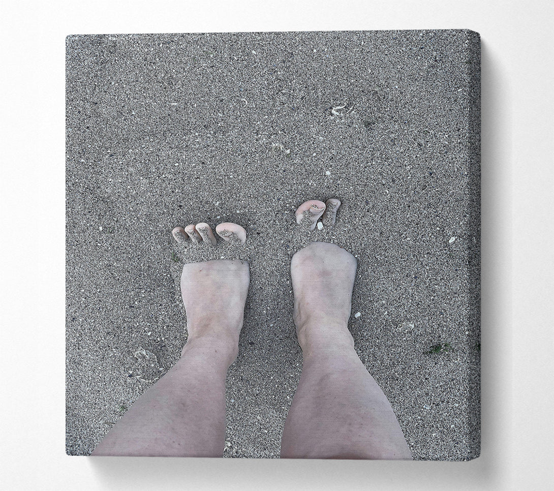  A Canvas Print of Gray Sand Sink Canvas Wall Art