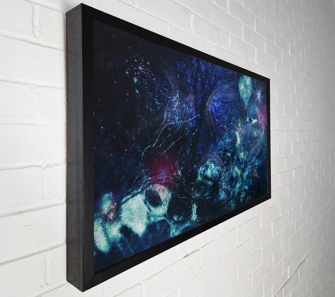  A Canvas Print of Azure Cosmic Dance Canvas Art