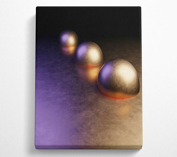  A Canvas Print of Golden Spheres Of Light Canvas Wall Art