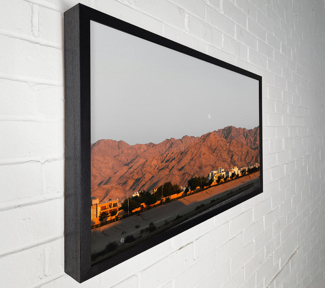  A Canvas Print of Golden Hour Mountains Canvas Art