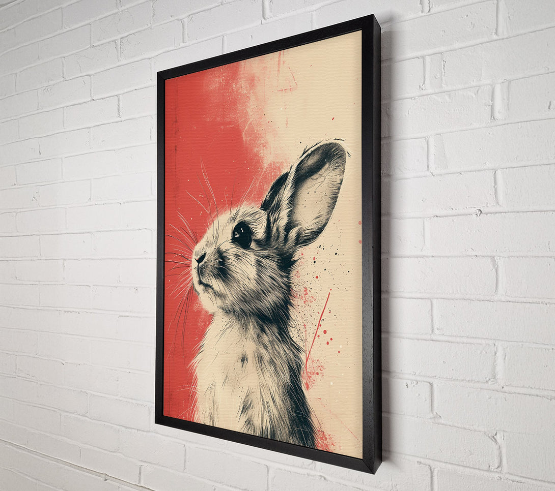  A Canvas Print of Crimson Bunny Hope Canvas Art