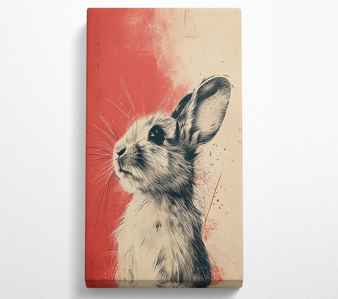  A Canvas Print of Crimson Bunny Hope Canvas Art