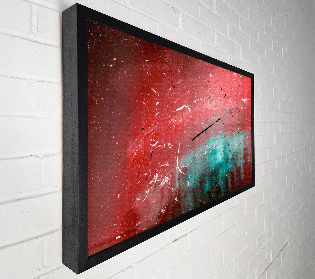  A Canvas Print of Crimson Splashes Of Color Canvas Art