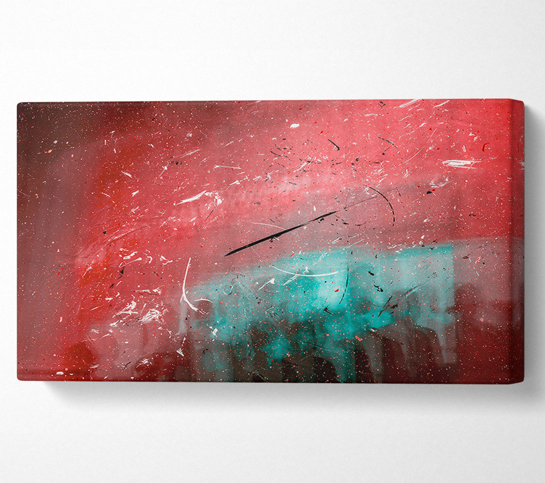  A Canvas Print of Crimson Splashes Of Color Canvas Art