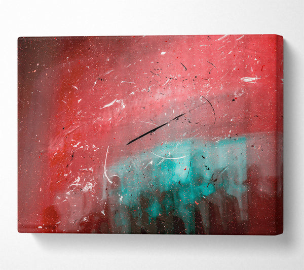  A Canvas Print of Crimson Splashes Of Color Canvas Art
