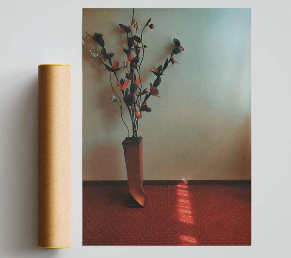 Red Carpet Blooms Print
