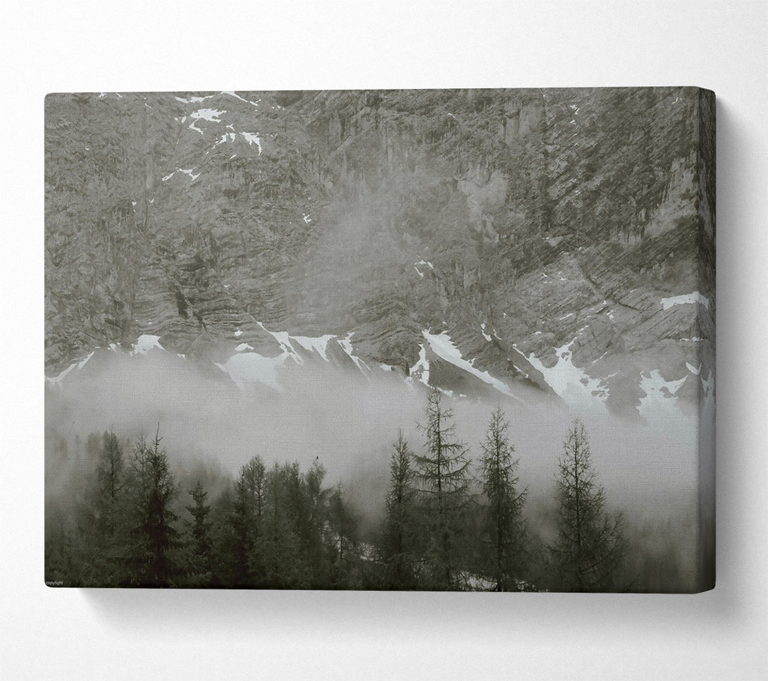  A Canvas Print of Grey Mountain Mist Canvas Art