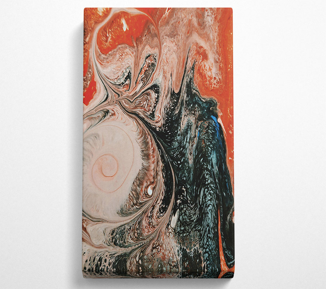  A Canvas Print of Crimson Swirls And Spirals Canvas Wall Art