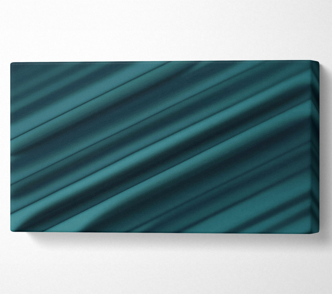 A Canvas Print of Teal Draped Lines Canvas Wall Art