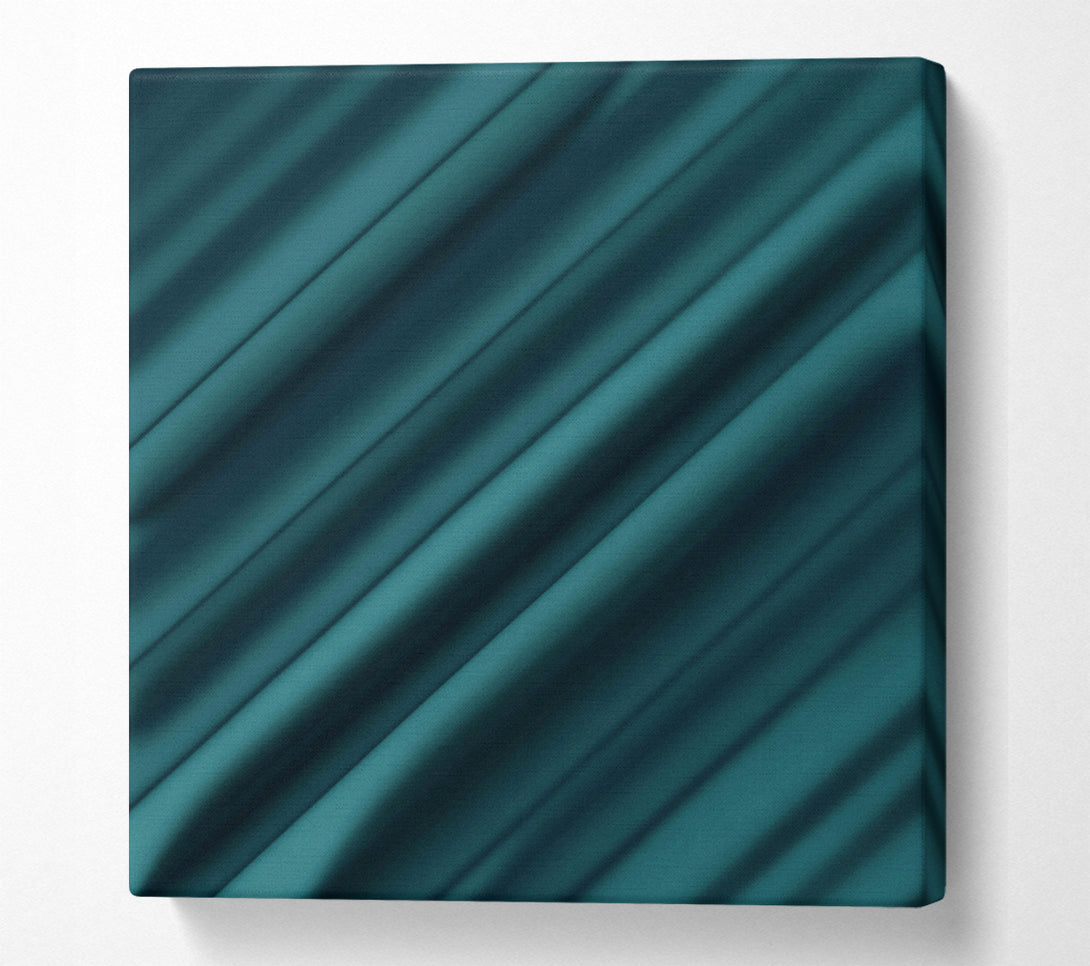  A Canvas Print of Teal Draped Lines Canvas Wall Art