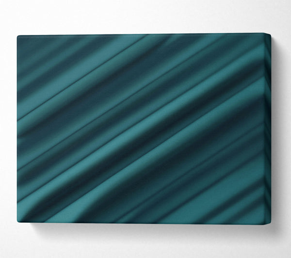  A Canvas Print of Teal Draped Lines Canvas Wall Art