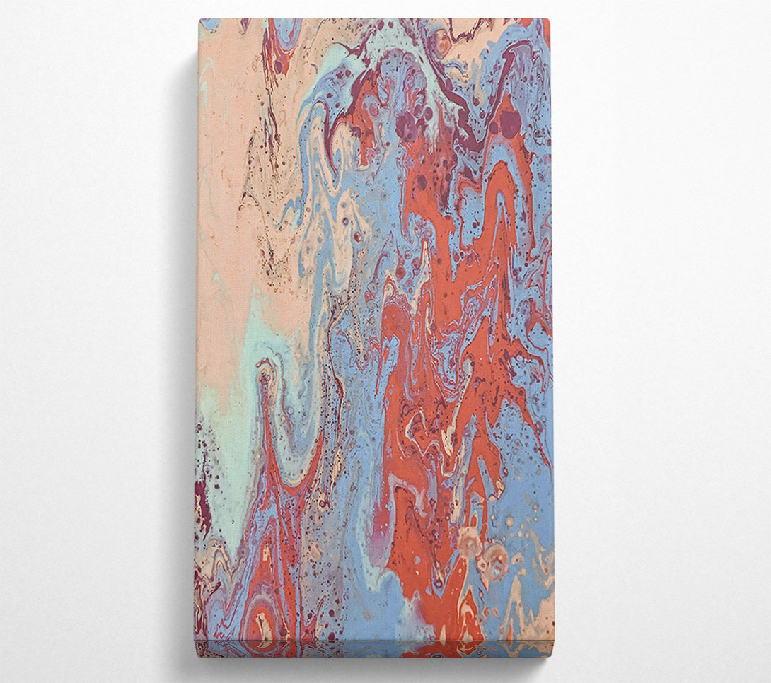  A Canvas Print of Crimson Swirls And Hues Canvas Wall Art