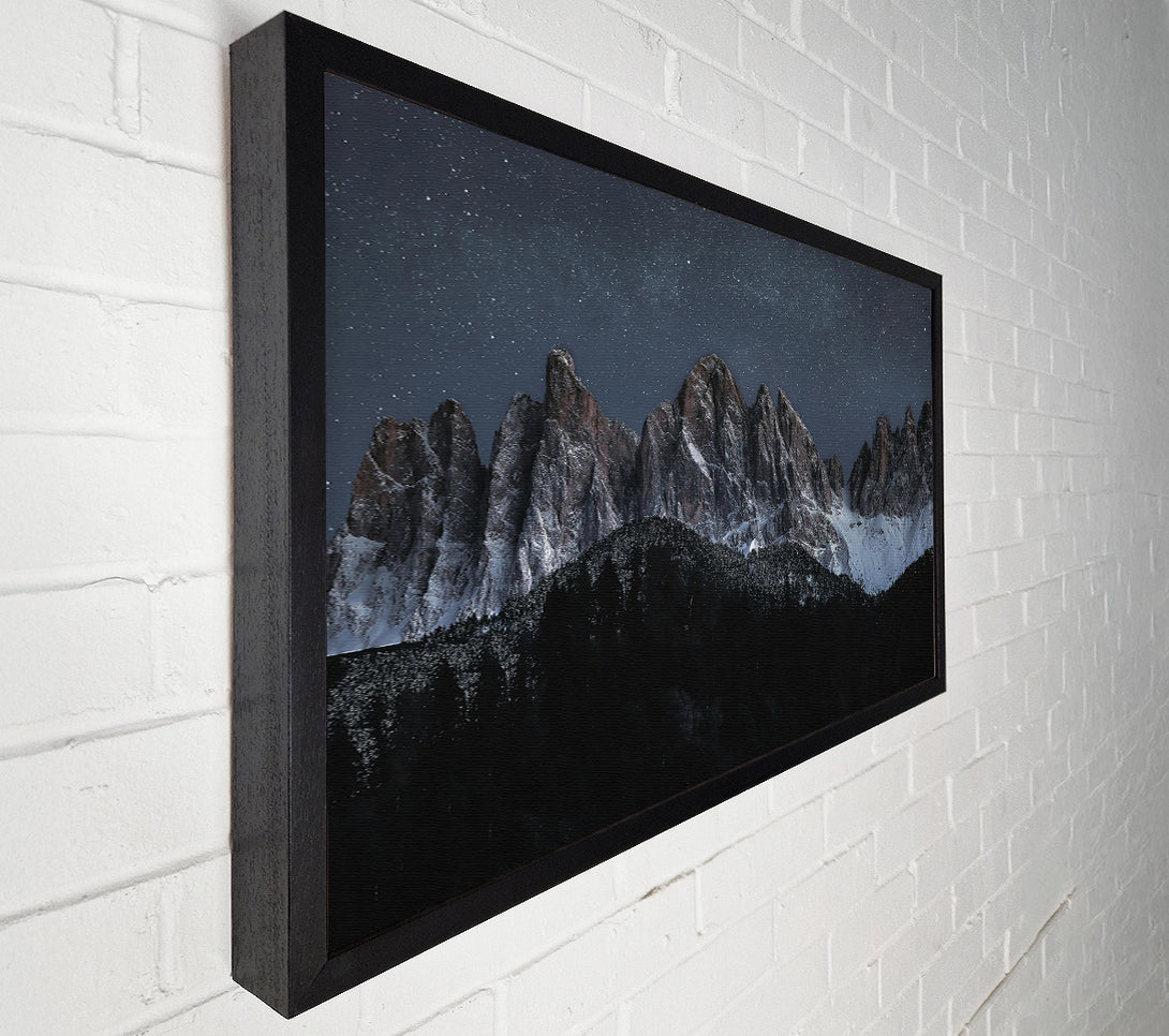  A Canvas Print of Blue Night Peaks Canvas Art
