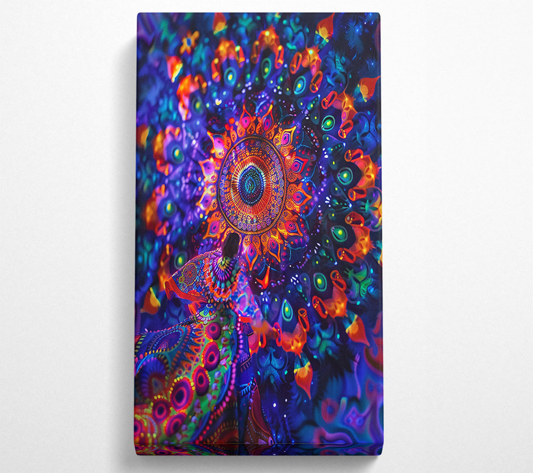  A Canvas Print of Orange Cosmic Dance Canvas Wall Art