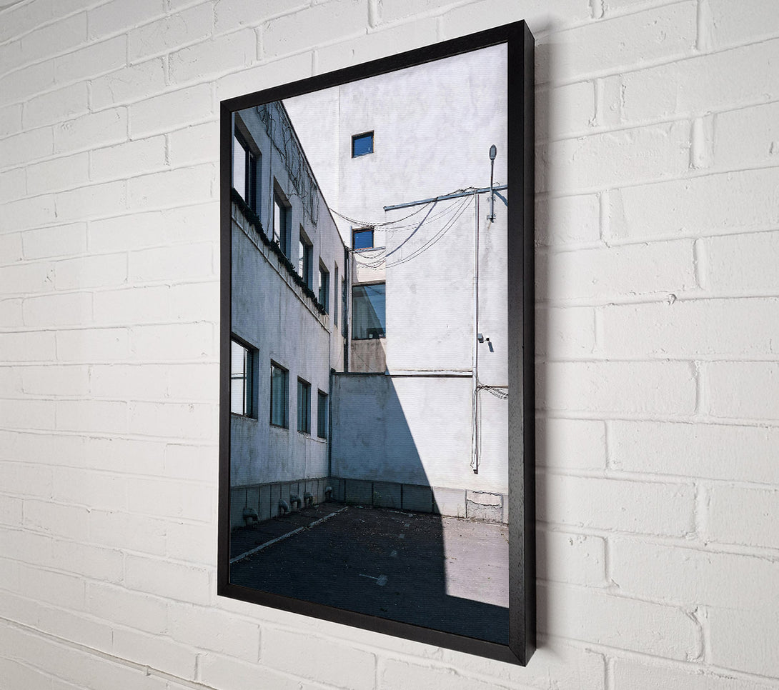  A Canvas Print of Grey Concrete Shadows Canvas Print