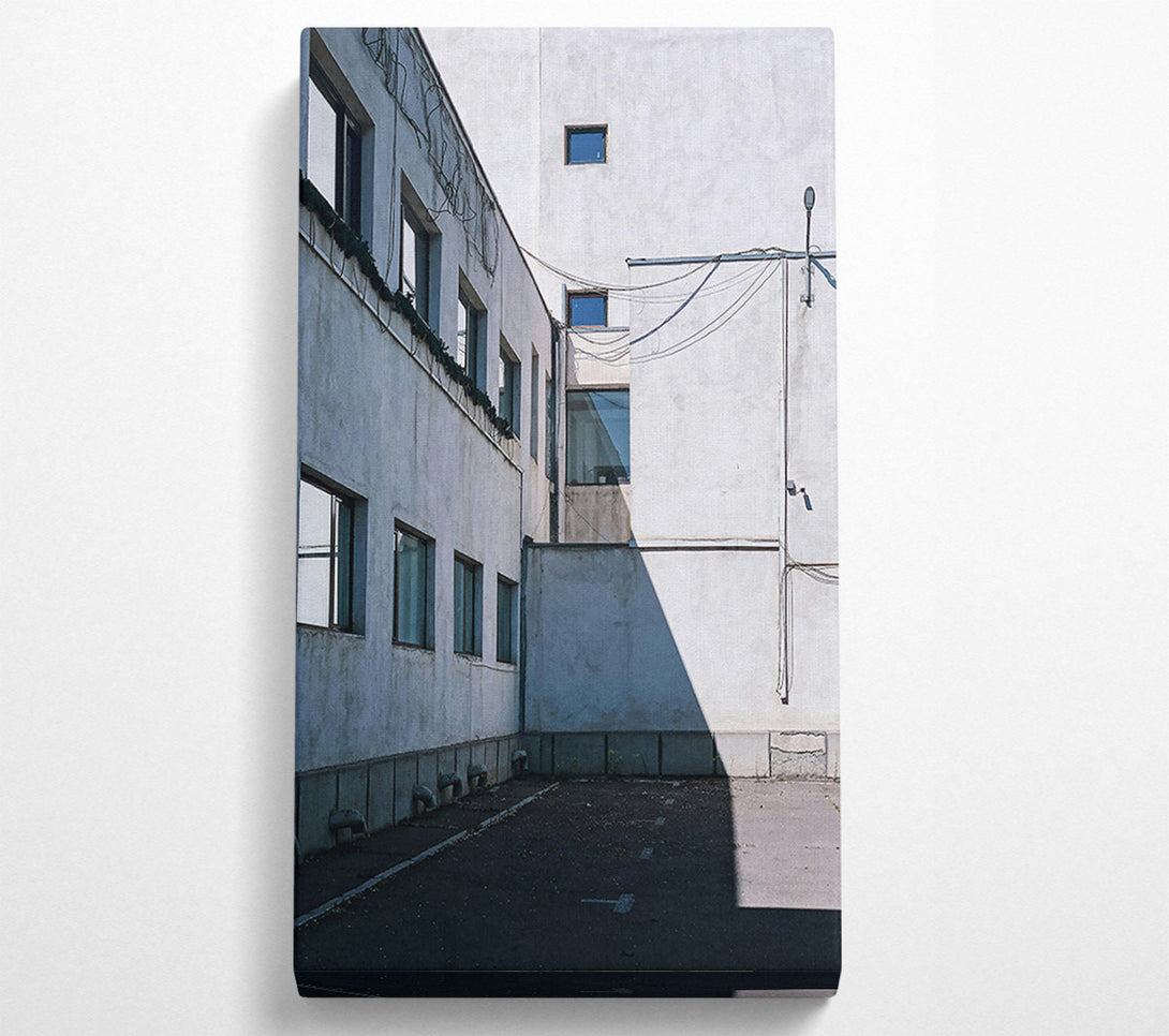  A Canvas Print of Grey Concrete Shadows Canvas Print