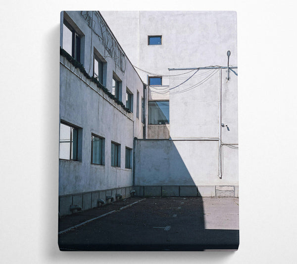  A Canvas Print of Grey Concrete Shadows Canvas Print