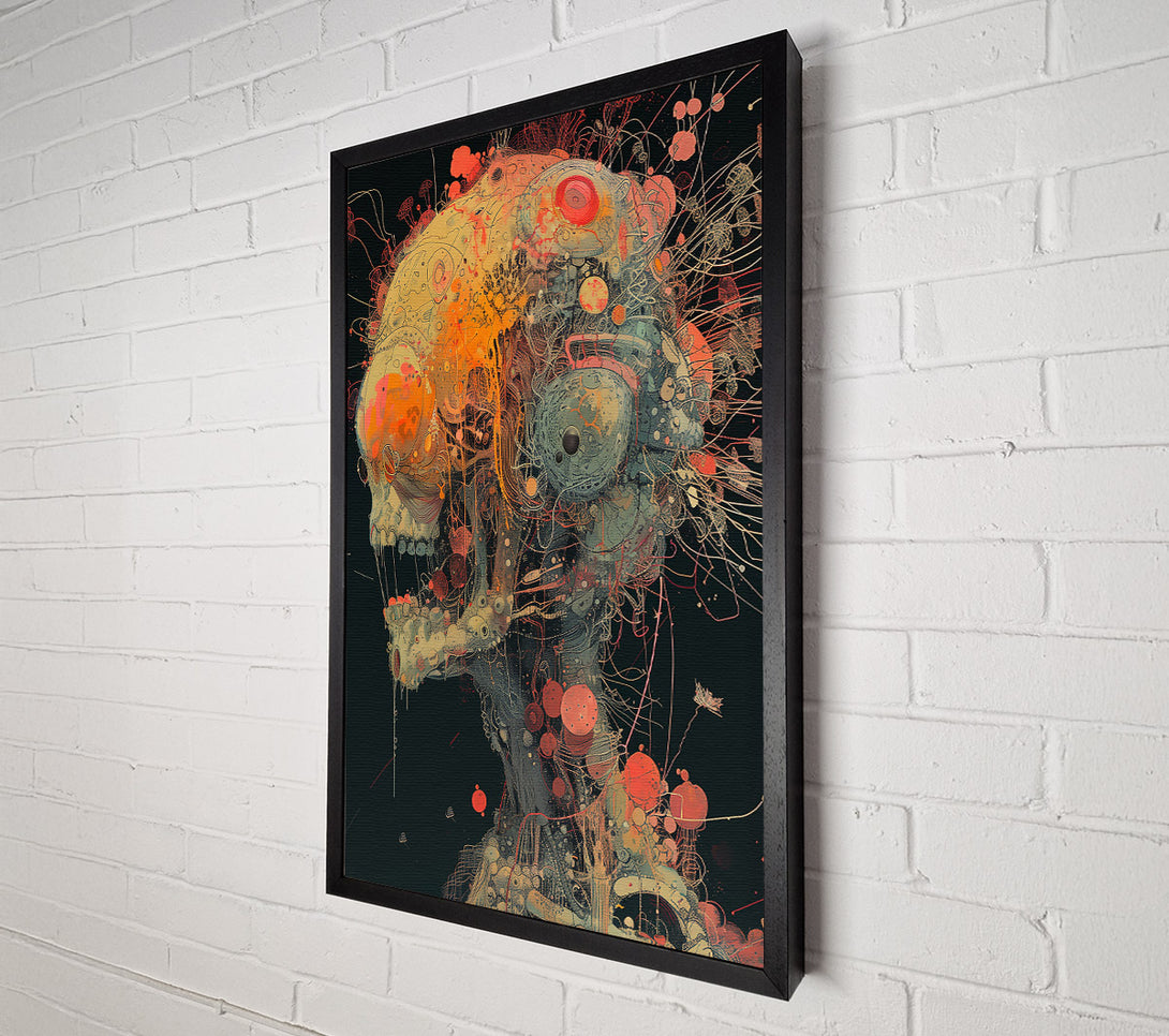  A Canvas Print of Crimson Tangled Form Canvas Wall Art
