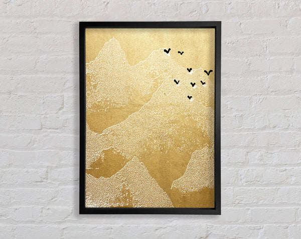 Gold Mountain Bears Framed Print