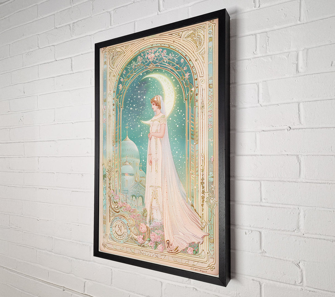  A Canvas Print of Pale Moon Bride Canvas Wall Art