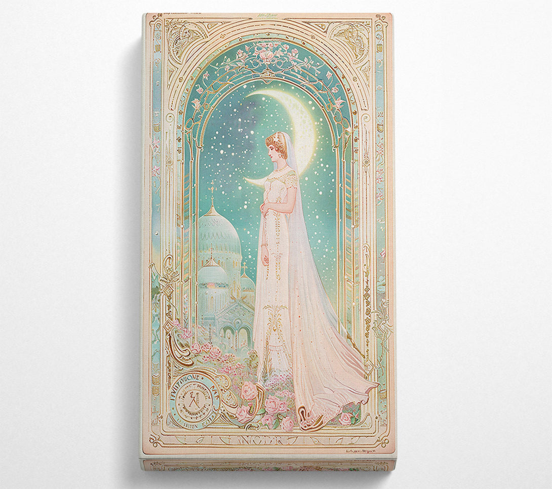  A Canvas Print of Pale Moon Bride Canvas Wall Art
