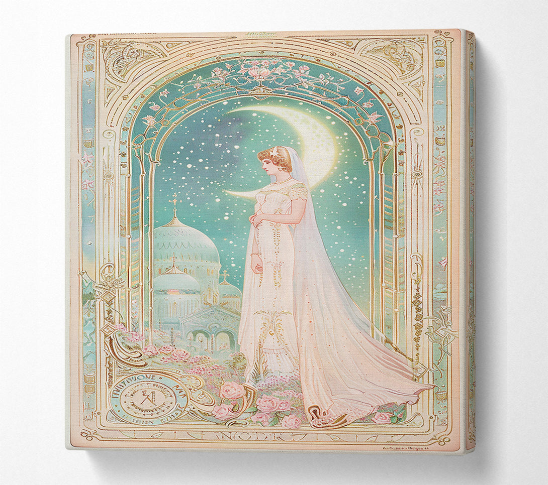  A Canvas Print of Pale Moon Bride Canvas Wall Art
