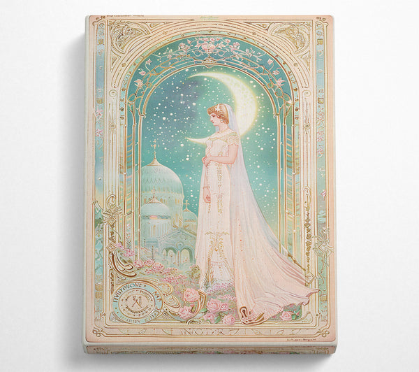  A Canvas Print of Pale Moon Bride Canvas Wall Art