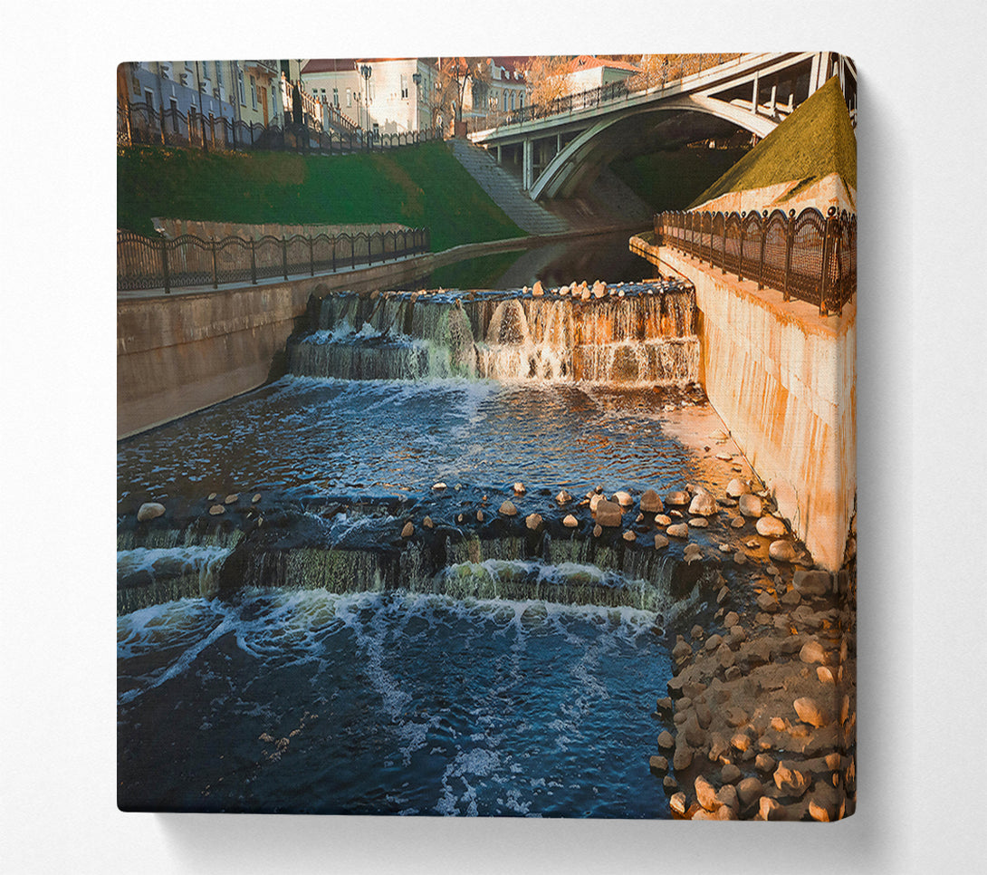  A Canvas Print of Azure River Rapids Canvas Art