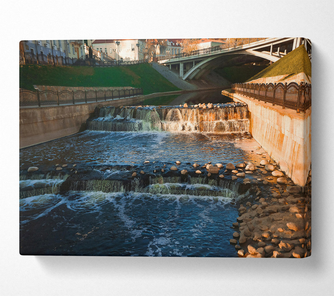  A Canvas Print of Azure River Rapids Canvas Art