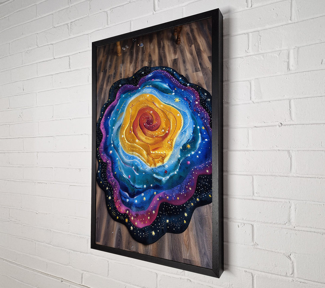  A Canvas Print of Golden Galaxy Dream Canvas Wall Art