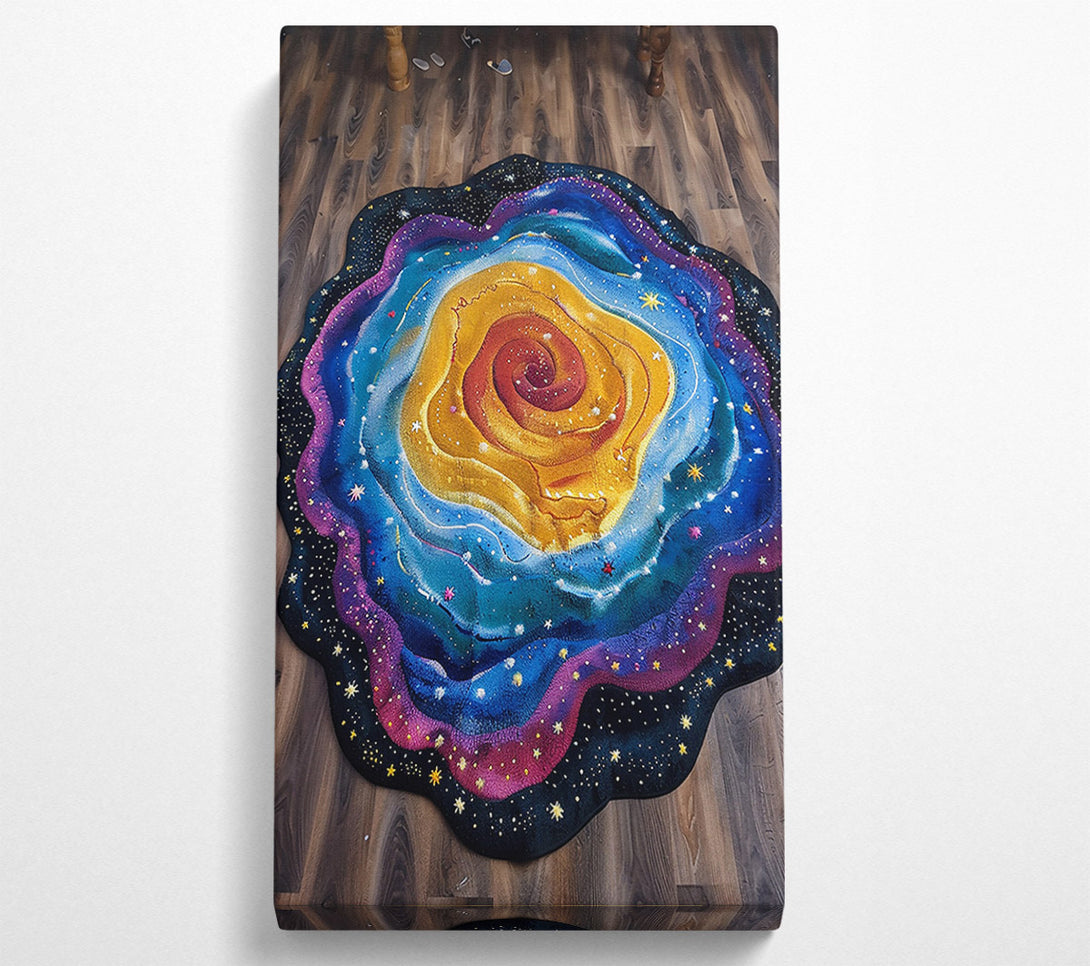  A Canvas Print of Golden Galaxy Dream Canvas Wall Art