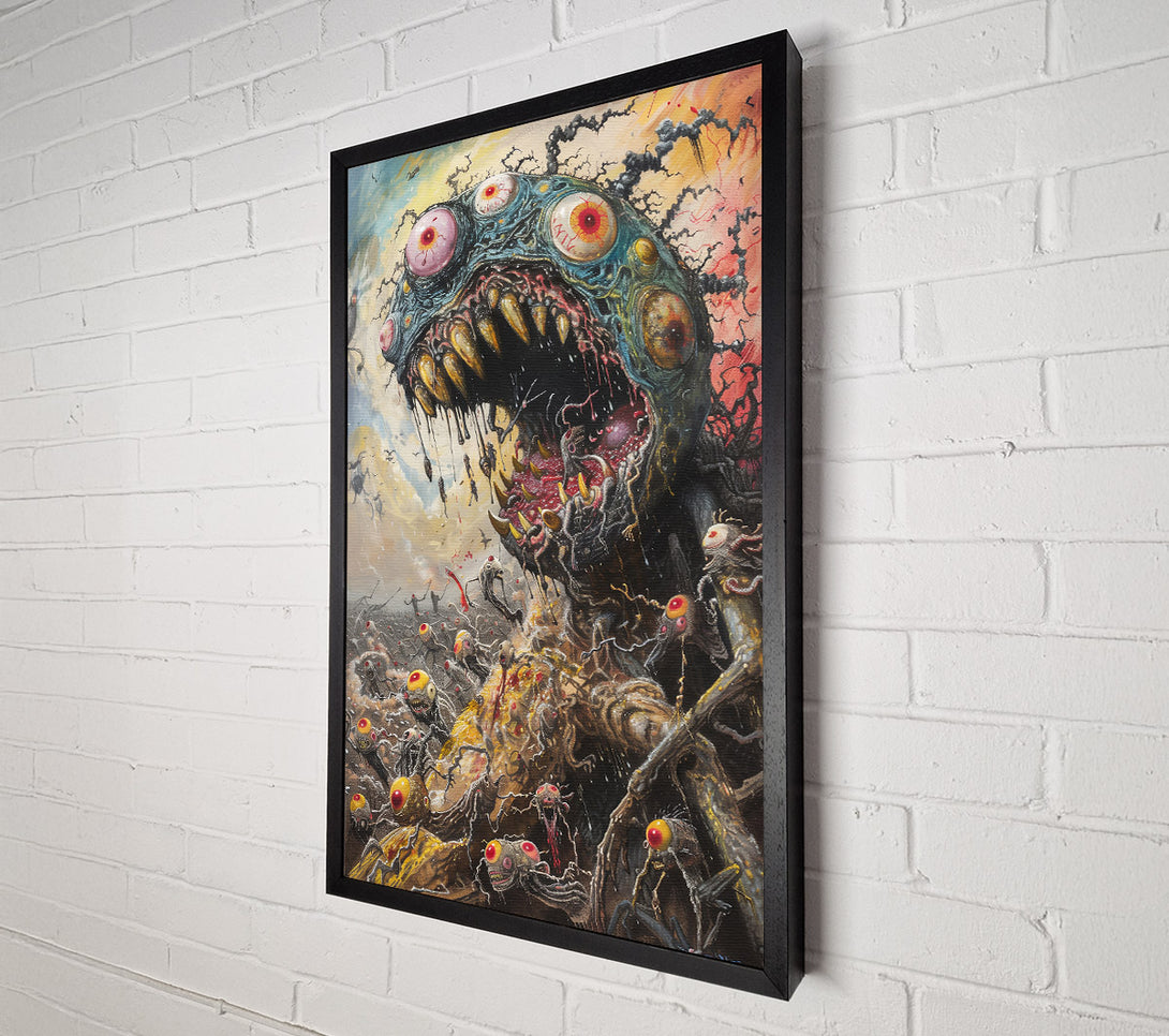  A Canvas Print of Azure Eye Of Terror Canvas Art