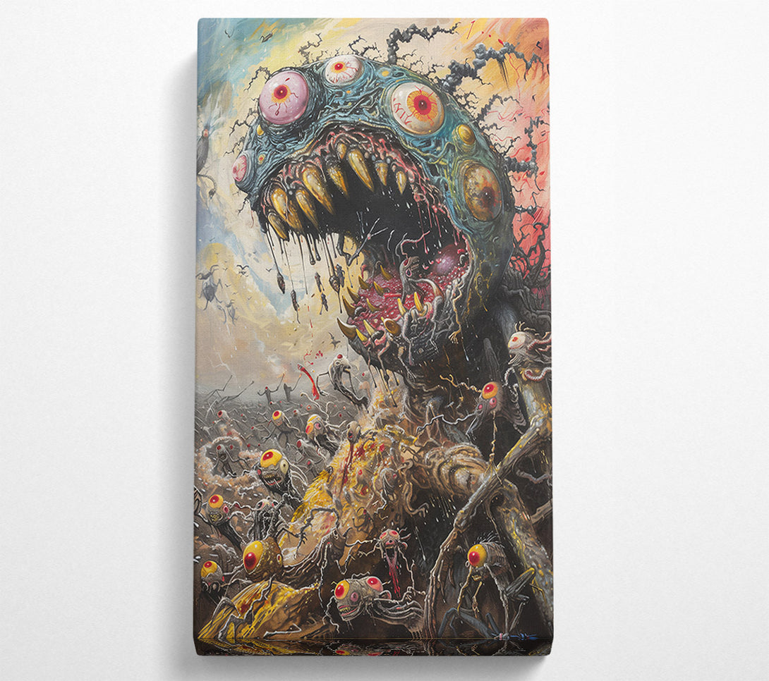  A Canvas Print of Azure Eye Of Terror Canvas Art