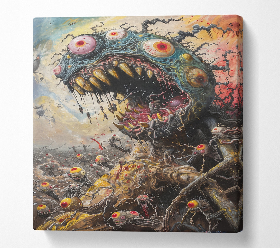  A Canvas Print of Azure Eye Of Terror Canvas Art