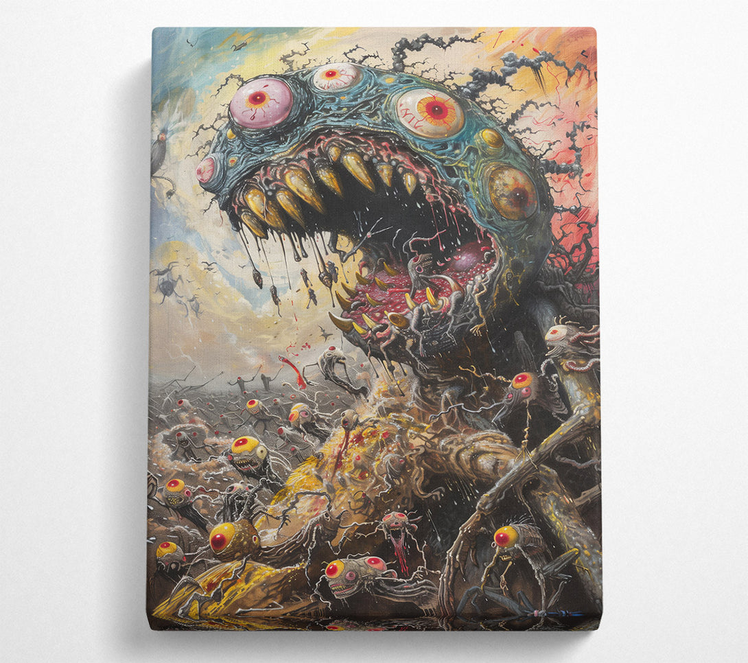  A Canvas Print of Azure Eye Of Terror Canvas Art