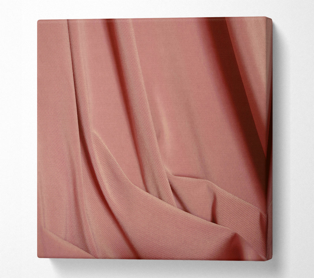  A Canvas Print of Dusty Rose Drape Canvas Print