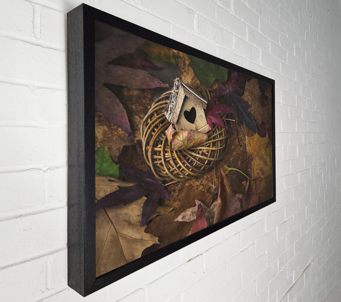  A Canvas Print of Autumn'S Rusty Heart Canvas Print