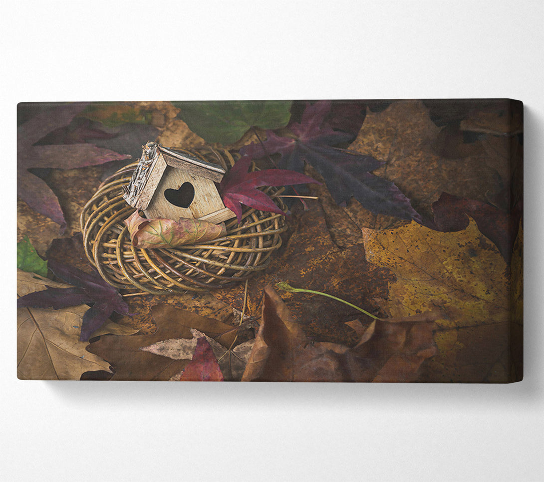  A Canvas Print of Autumn'S Rusty Heart Canvas Print