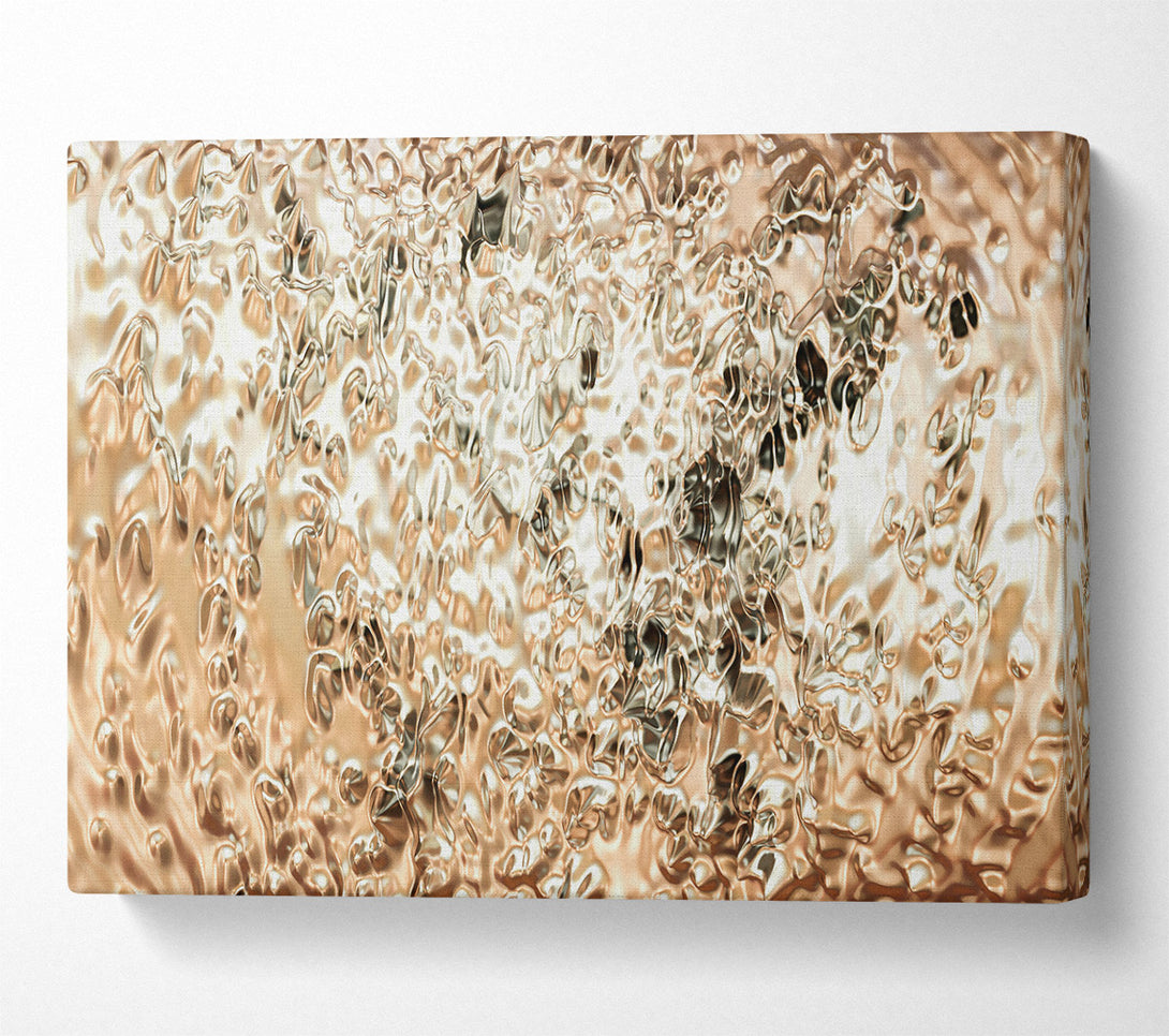  A Canvas Print of Golden Liquid Flow Canvas Wall Art