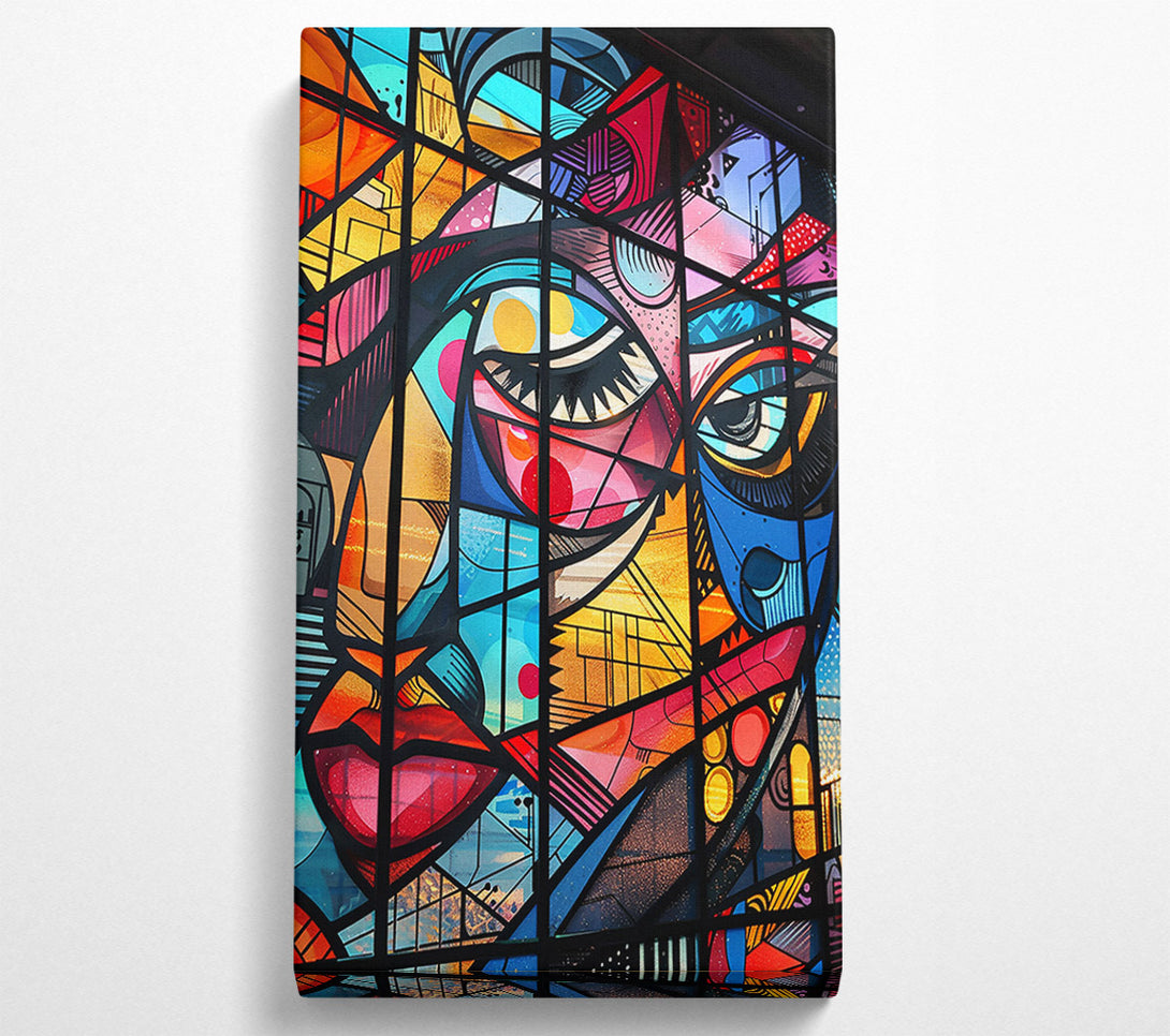  A Canvas Print of Stained Glass Gaze Canvas Art